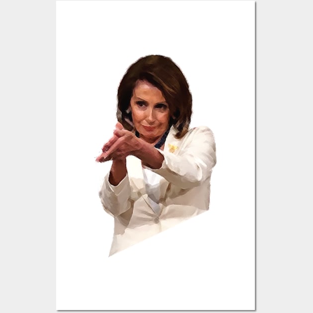 Funny Nancy Pelosi Clap Back Meme Political Sticker Gifts Wall Art by gillys